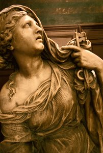 Graf van Jean-Baptiste Colbert de Torcy 1619-83 (detail van de allegorische figuur van Trouw)